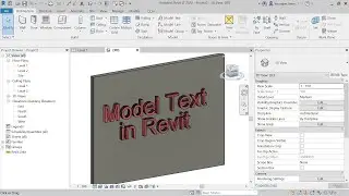 Model Text in Revit