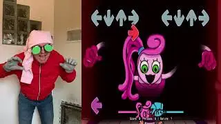 Mommy Long Legs (Poppy Playtime) + in real life (FNF IRL) Friday Night Funkin'