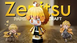 Zenitsu Agatsuma • Mini Papercraft • Demon Slayer