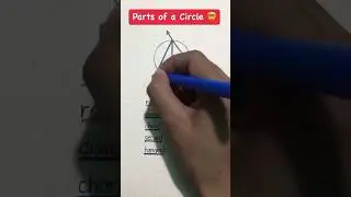 Easy Trick Parts of Circle||You will learn the Parts of a circle in a very easy way||#education