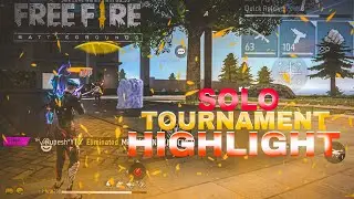 Free fire solo tournament #tournament #gaming