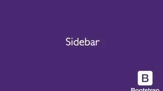 Bootstrap 4 - Sidebar