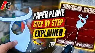 How To Create Paper Plane Craft Step By Step Explained With Thread | Amit Classes