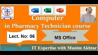 MS Office in Pharmacy Technician | Part#06