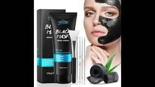 Kit De Mascarilla Carbón Bambú P/eliminar Puntos Negros Acné