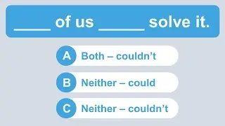 Stop Making THIS Mistake: Both, Either and Neither in English | Common mistakes in English