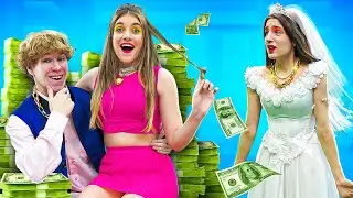 تزوجت مليونيرا! ريتش داد مقابل أمي الفقيرة || مواقف مضحكة