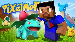 BUILDING MY PIXELMON TEAM! (Minecraft Pokemon Mod)