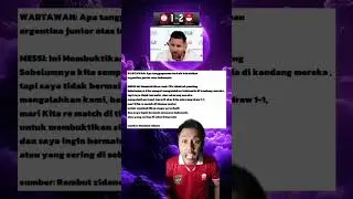 RESPON MESSI ARGENTINA KALAH DARI INDONESIA