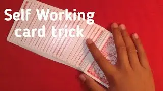 Self Working card trick Tutorial/Super cool!!!