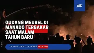 Petasan Picu Gudang Meubel Terbakar Saat Malam Tahun Baru