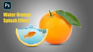 Water Orange Splash Effect | Photoshop Tutorial for beginners 2023