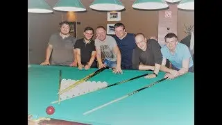 Accurate strikes at the tournament on the Moscow pyramid, Russian billiards.