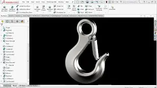 Advanced Modeling - Hook - SolidWorks Tutorial