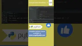 Python : Exceptional Handling | Part 9 | py srt 180