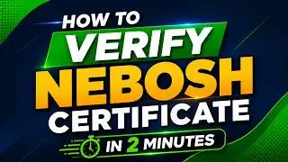 How to Verify NEBOSH Certificate - Nebosh in Pakistan