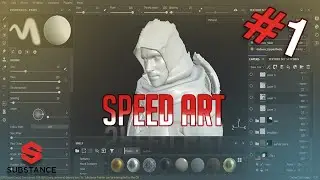 Textured Knight in Substance Painter | Speed Art