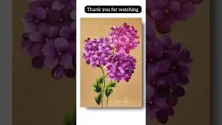 ✨️💫 COLORFULL Brush Strokes Flower Painting 🟣🔴 