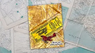 Faux Vintage Map Technique