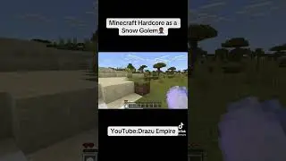 Minecraft Hardcore as a Snow Golem🤦🏾‍♂️ 