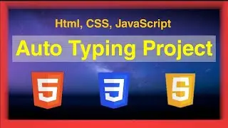 Auto Typing Project with Html, CSS, JavaScript || 