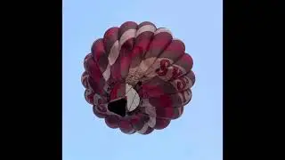 ￼A HOT AIR BALLOON LANDED IN MY BACKYARD!!😱😎 #michigan #hotairballoon #hotairballoonride