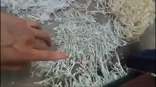 получение наполнителя из обоев станок 2в-1.5кВт-300Г тест