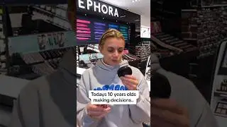 10 Year Olds Making Decisions Now Vs Then.. #funny #childhood #sephora #wordart #comedyshorts