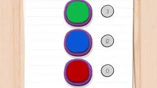 Brain Test Level 192 Click On Green 3 Times, Blue 10 Times And Red 5 Times.