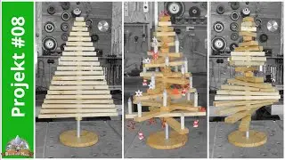 Der etwas andere Weihnachtsbaum aus Holz! Schlicht und dekorativ aus Restholz!