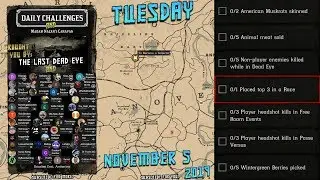 Daily Challenges Madam Nazar Wintergreen Berries American Muskrat Locations RDR2 Red Dead Online