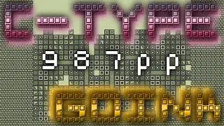 osu!: Tanaka Hirokazu - C-TYPE [SS-TYPE] +HRDT FC 10.06* 987pp liveplay (touchscreen)