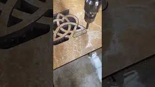 Tiles cating for woter jet पानी से कटिंग कैसे होती है👍પાણી થી કટિંગ કંઈ રીતના થાય cnc woter jet