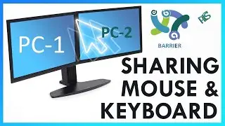 2 computers one keayboard and mouse