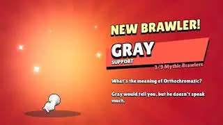 GRAY ÇIKMA ANI BRAWL STARS YENİ KARAKTER