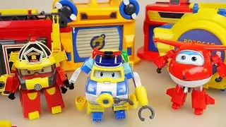 RoboCar Poli and SuperWings car toys fire truck police car airplane center