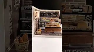 Building a bakery miniature kit #modelkit #diykit #miniaturehouse