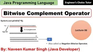 Bitwise Complement Operator in Java | Java Programming Language | Java