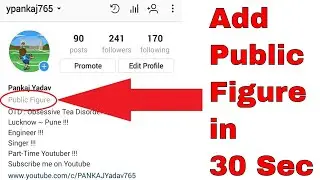 How to Add Public Figure in Instagram Bio 2018