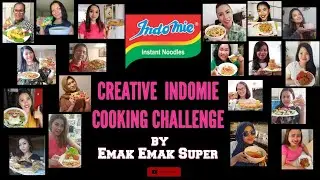 CREATIVE COOKING INDOMIE CHALLENGE BY EMAK EMAK SUPER || VLOGGER INTERNASIONAL