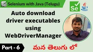 P6 - Auto Download Driver Executables using WebDriverManager | Selenium | Java |