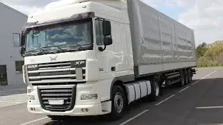 Установка bi led линз MTF dynamic vision 24v в грузовик Daf 105