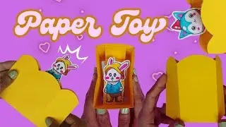 DIY cute fidget paper toy || How to make a cute jumping toy with paper || Origami