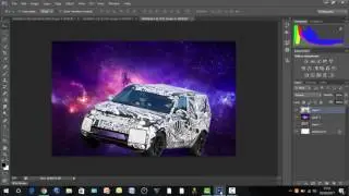 Photoshop A Land Rover In Space