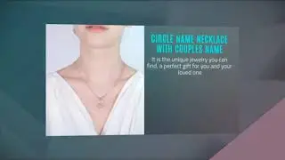 Personalized Circle Name Necklace With Couples Name