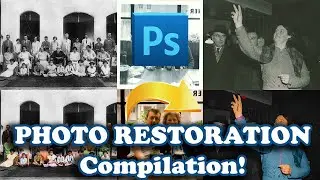 Photo Restoration Compilation | Old Photos In Colour | Restoration Time lapse