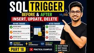 SQL Trigger Explained 🔥 | BEFORE & AFTER INSERT, UPDATE, DELETE