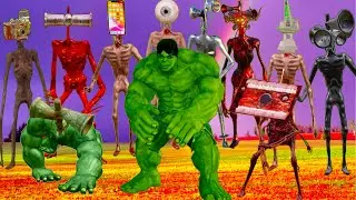 Team Siren Head vs Siren Head level up boss vs siren hulk