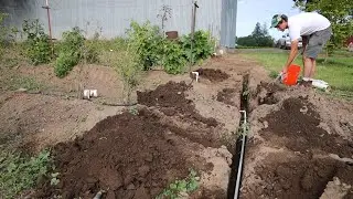 Running Water Lines to the Barn and Garden