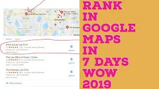 Ranking in Google Maps Fast - Ranking in Google Maps Explained (2019) 🚀 